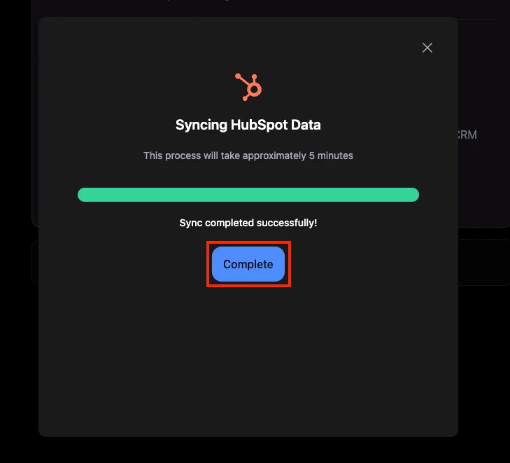 Sync data